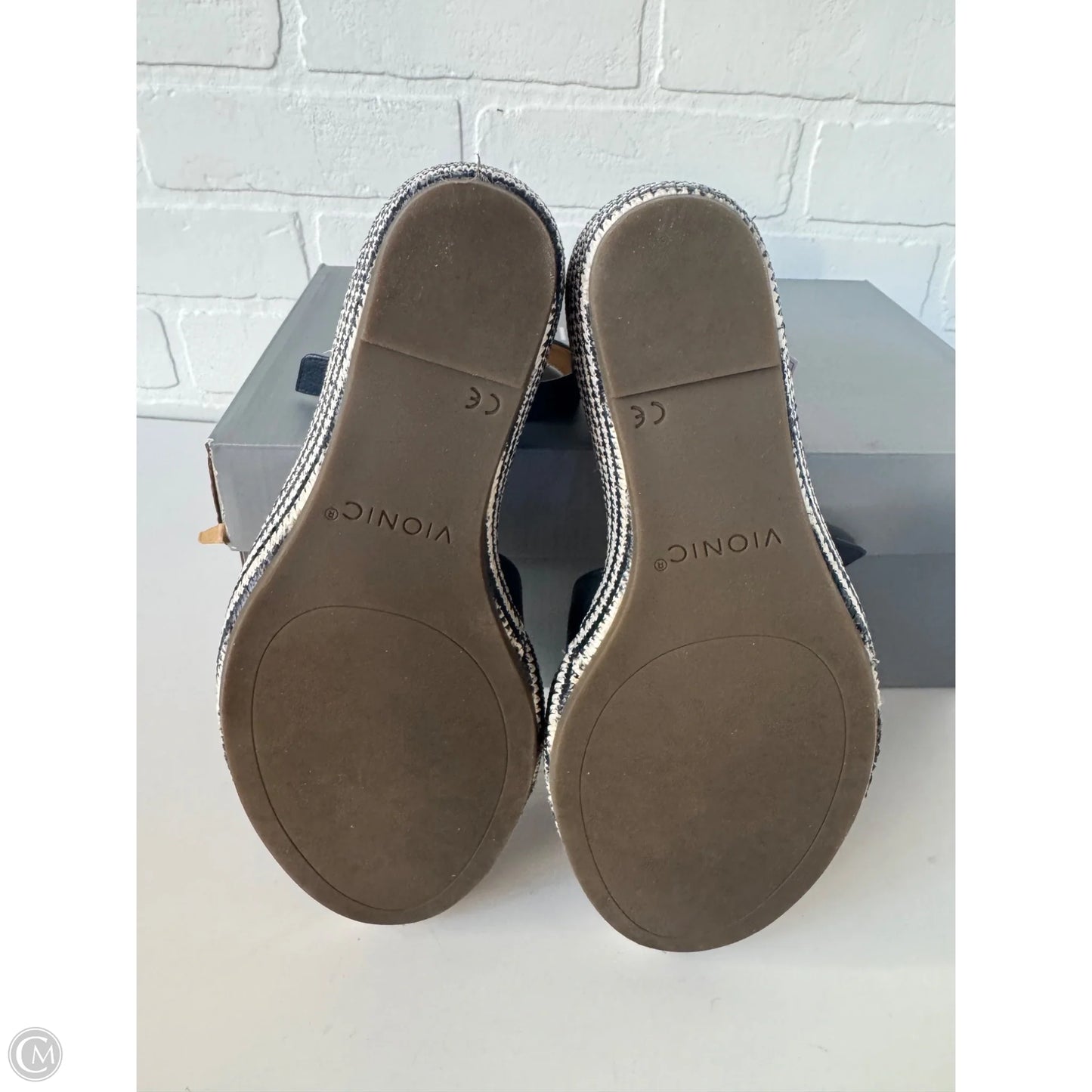 Shoes Heels Stiletto By Vionic In Blue & White, Size: 8