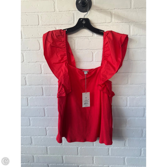 Top Sleeveless Basic By A New Day In Red, Size: Xxl