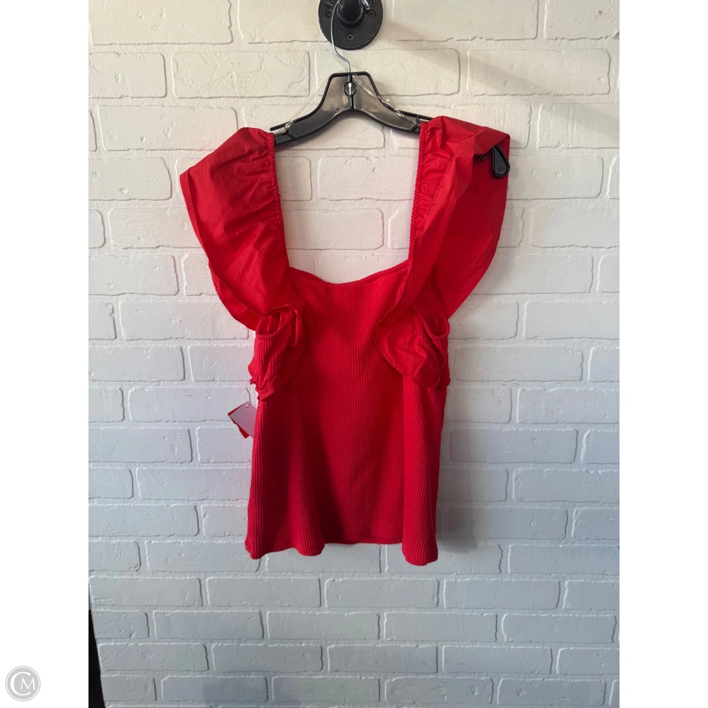 Top Sleeveless Basic By A New Day In Red, Size: Xxl