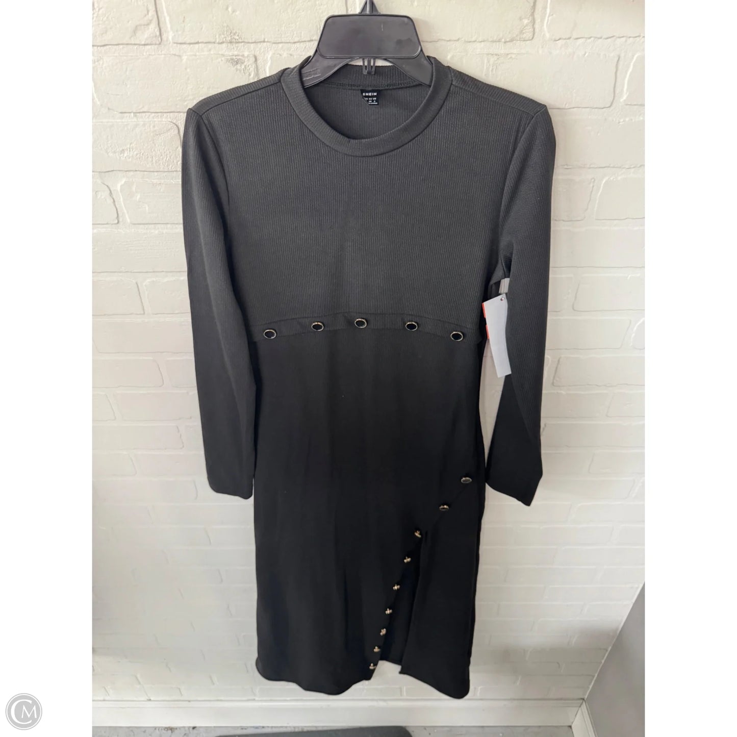 Dress Casual Maxi By Shein In Black & Gold, Size: S