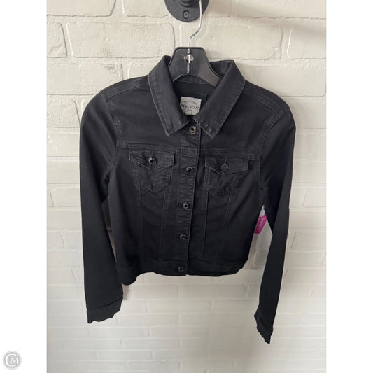 Jacket Denim By Wax Jean In Black Denim, Size: S