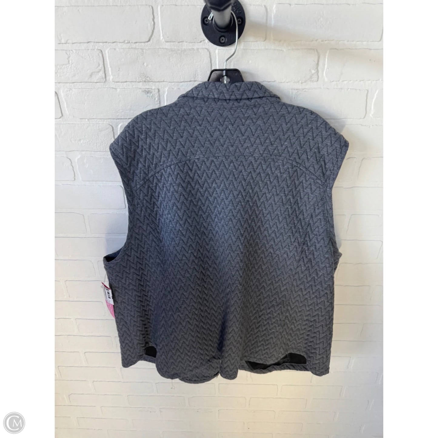 Vest Puffer & Quilted By Ruby Rd In Grey, Size: 2x