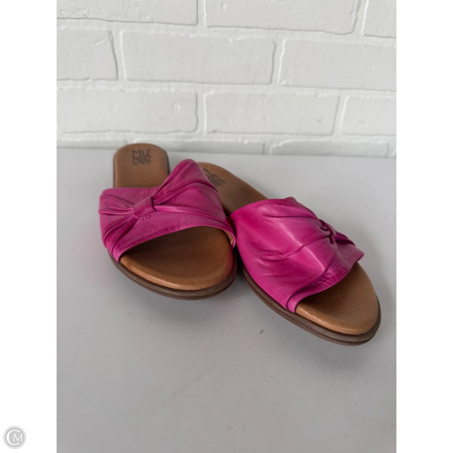 Sandals Flats By Miz Mooz In Pink & Tan, Size: 8.5