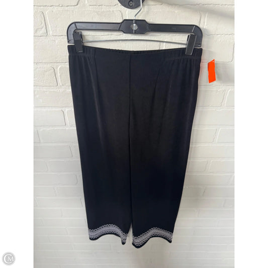 Pants Cropped By Chicos In Black & White, Size: 8