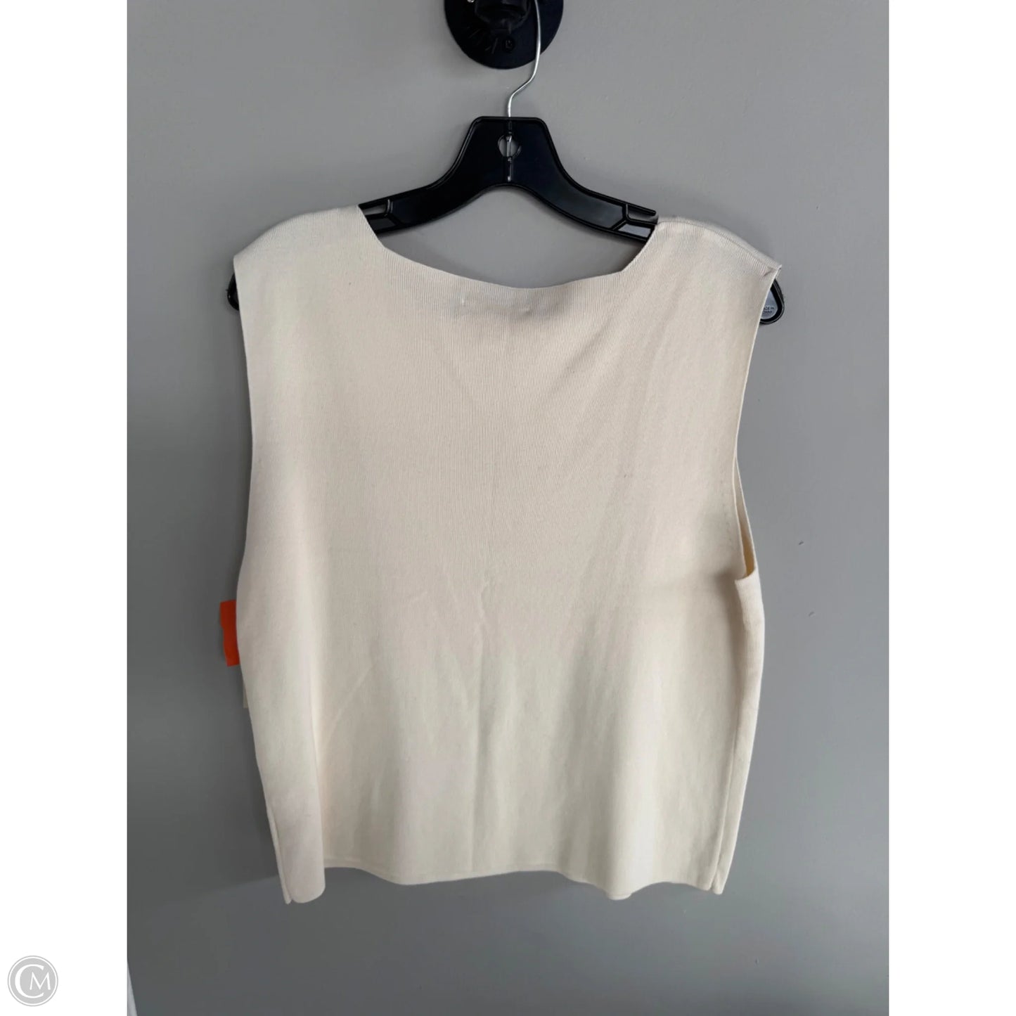 Vest Sweater By Coldwater Creek In Cream, Size: Xl