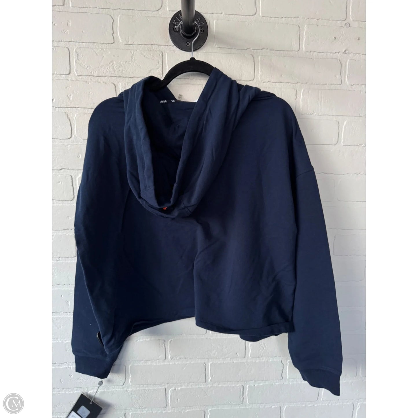 Sweatshirt Hoodie By Dkny In Blue & Orange, Size: Xxl