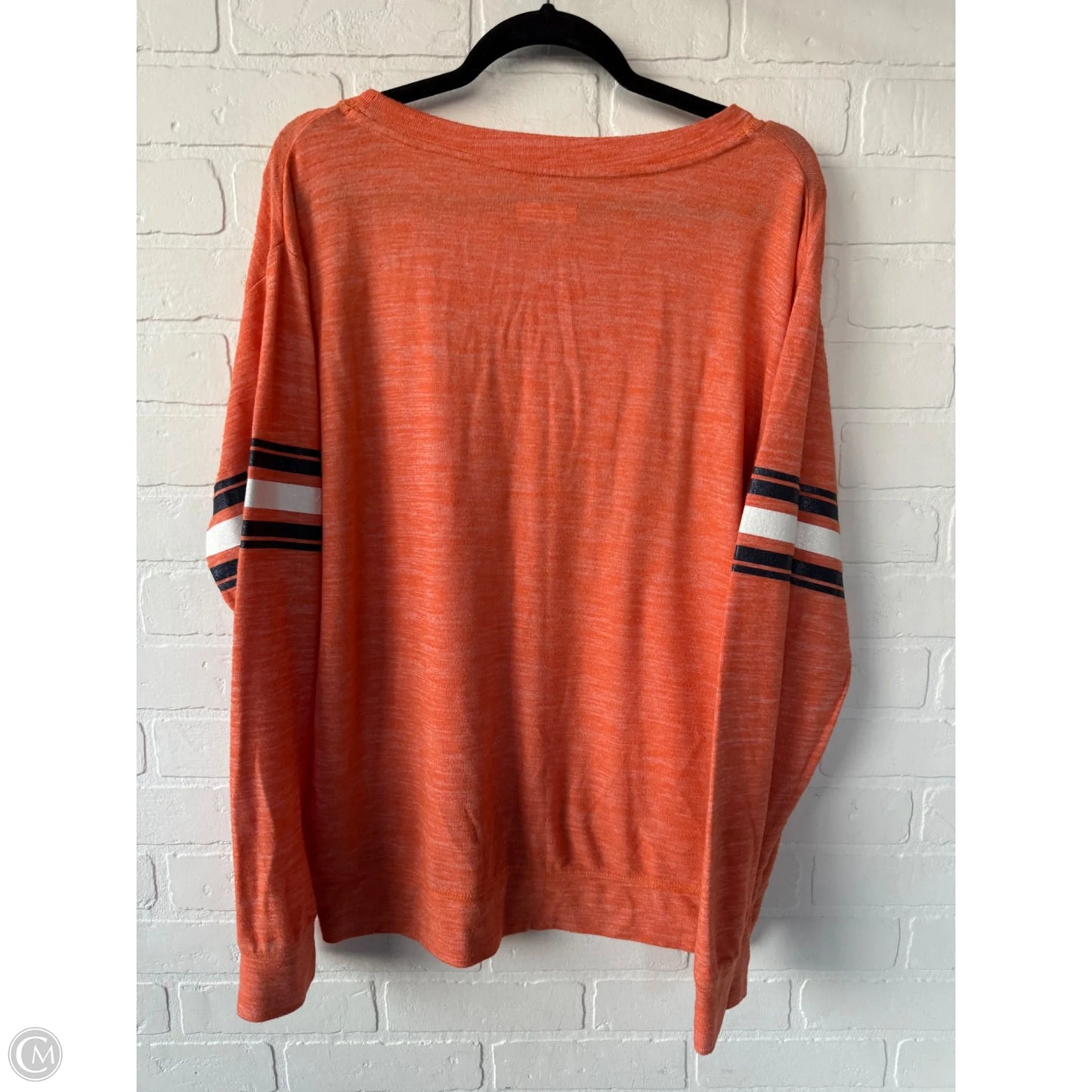 Top Long Sleeve By Nfl In Orange, Size: L