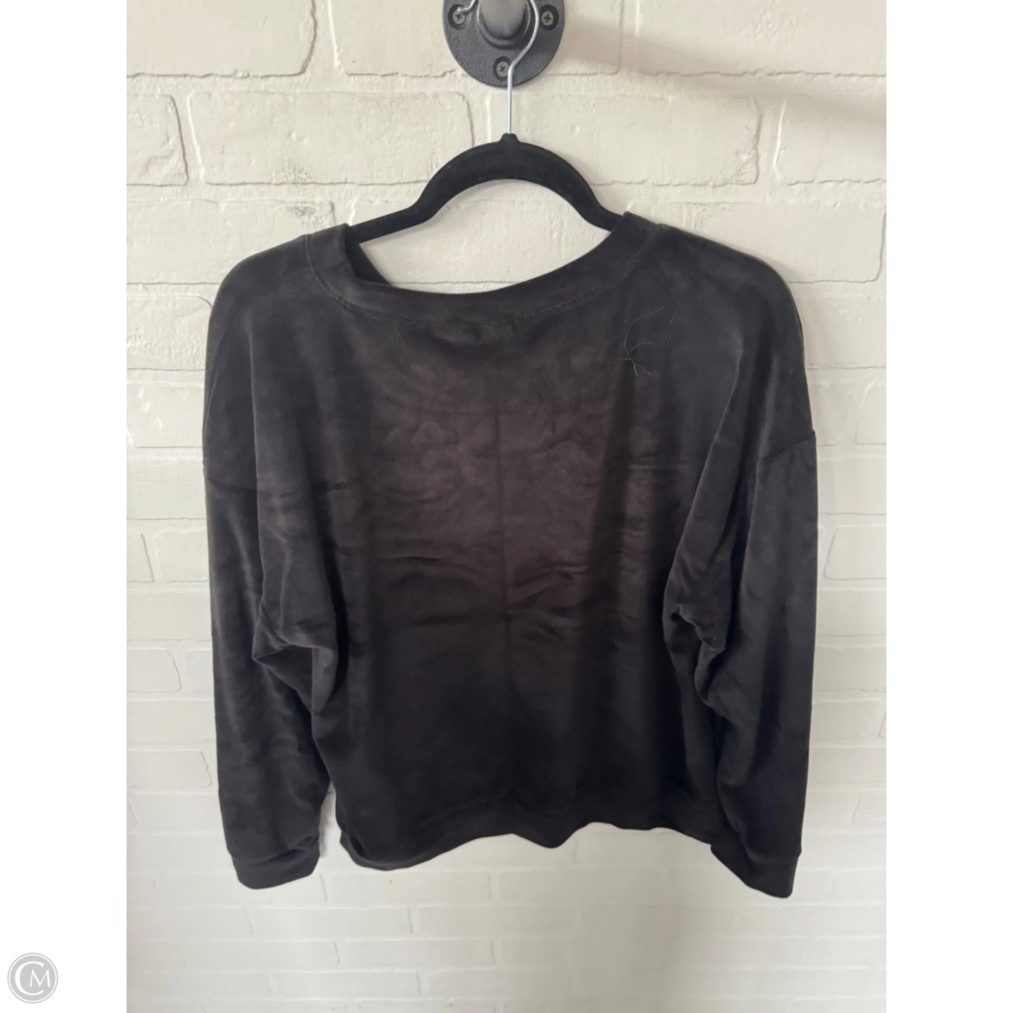 Sweatshirt Crewneck By Gap In Black, Size: L