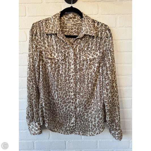 Top Long Sleeve By Lucky Brand In Brown, Size: S