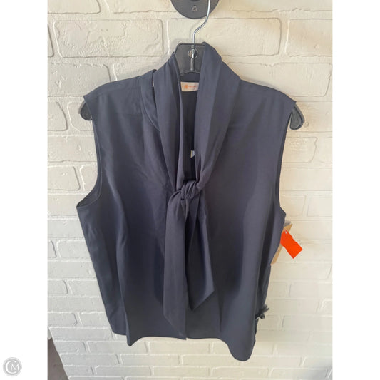 Top Sleeveless Designer By Tory Burch In Blue, Size: L