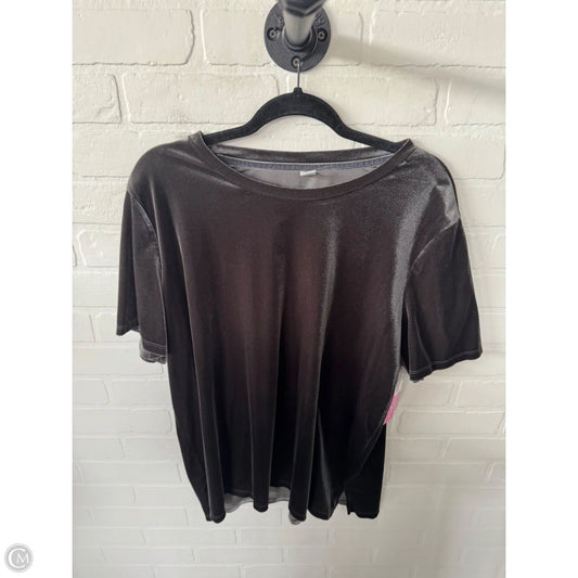 Top Short Sleeve By Old Navy In Grey, Size: Xl