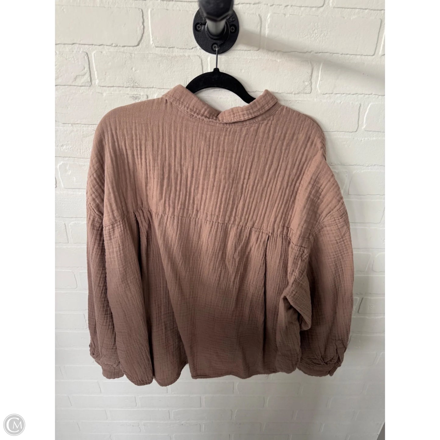 Top Long Sleeve By Gap In Tan, Size: Xxl