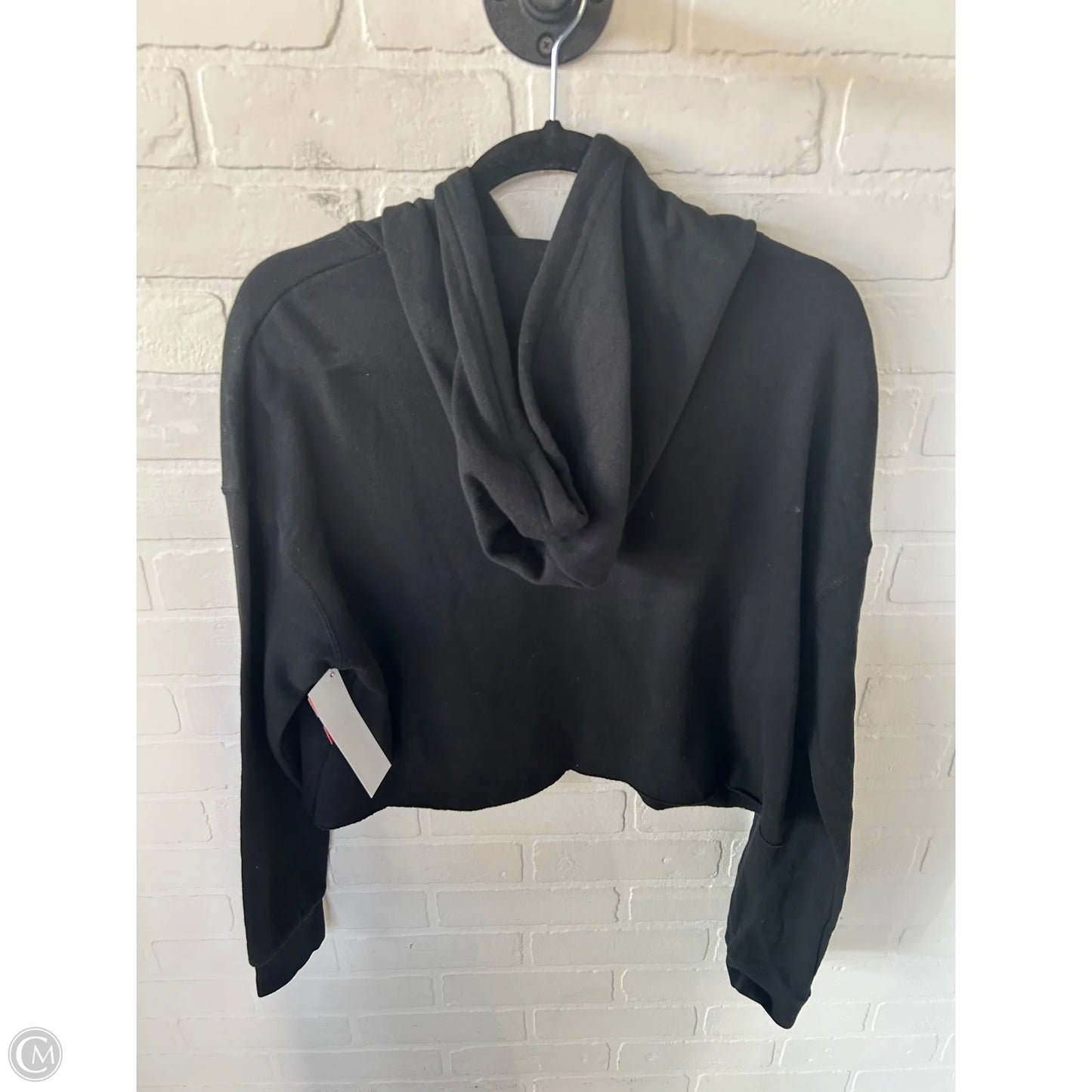 Sweatshirt Hoodie By Clothes Mentor In Black, Size: M