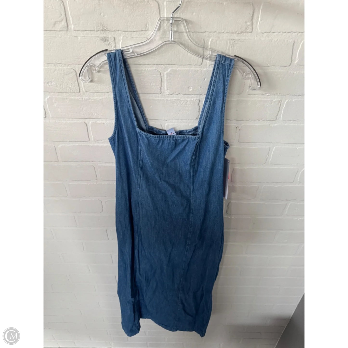Dress Casual Midi By Old Navy In Blue Denim, Size: M