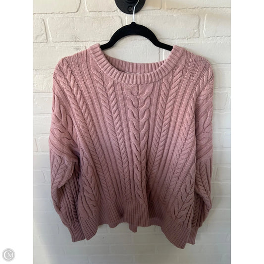 Sweater By Philosophy In Pink, Size: Xl