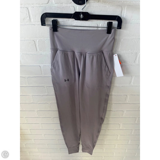 Athletic Pants By Under Armour In Grey, Size: 2