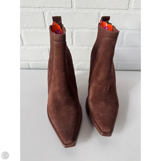 Boots Ankle Heels By Vince Camuto In Brown, Size: 8