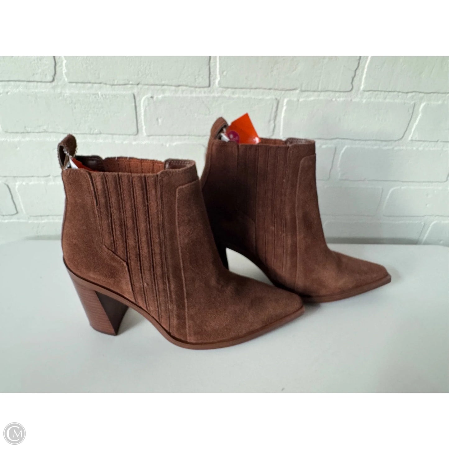 Boots Ankle Heels By Vince Camuto In Brown, Size: 8
