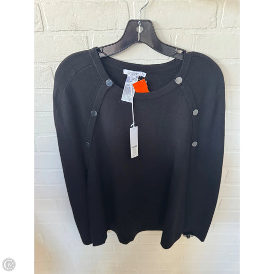 Poncho By Chicos In Black, Size: S