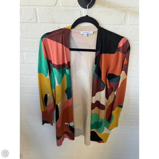 Sweater Cardigan By Chicos In Multi-colored, Size: L