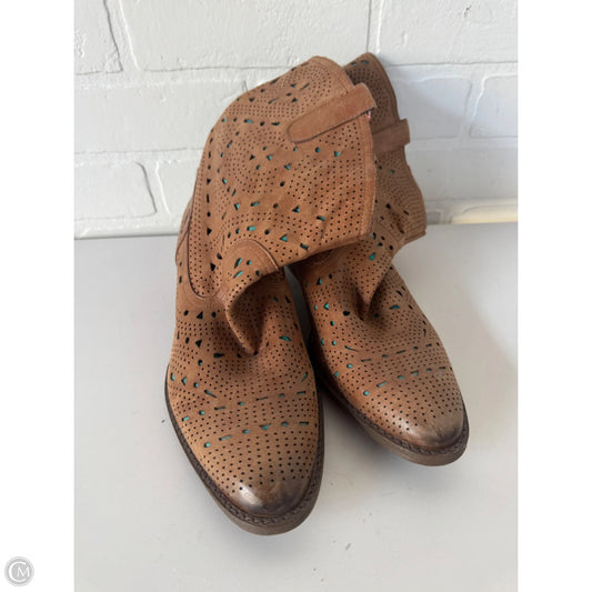 Boots Ankle Flats By Reba In Brown, Size: 8.5