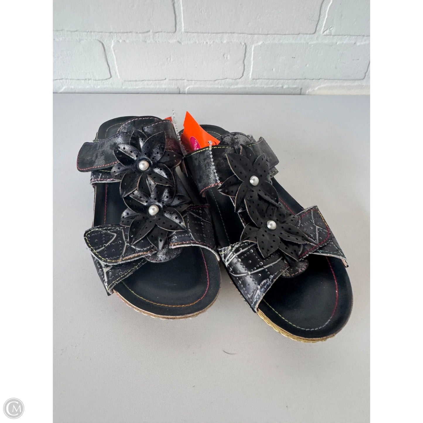 Sandals Flats By Spring Step In Blue, Size: 7.5