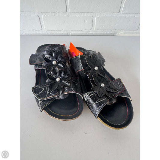 Sandals Flats By Spring Step In Blue, Size: 7.5