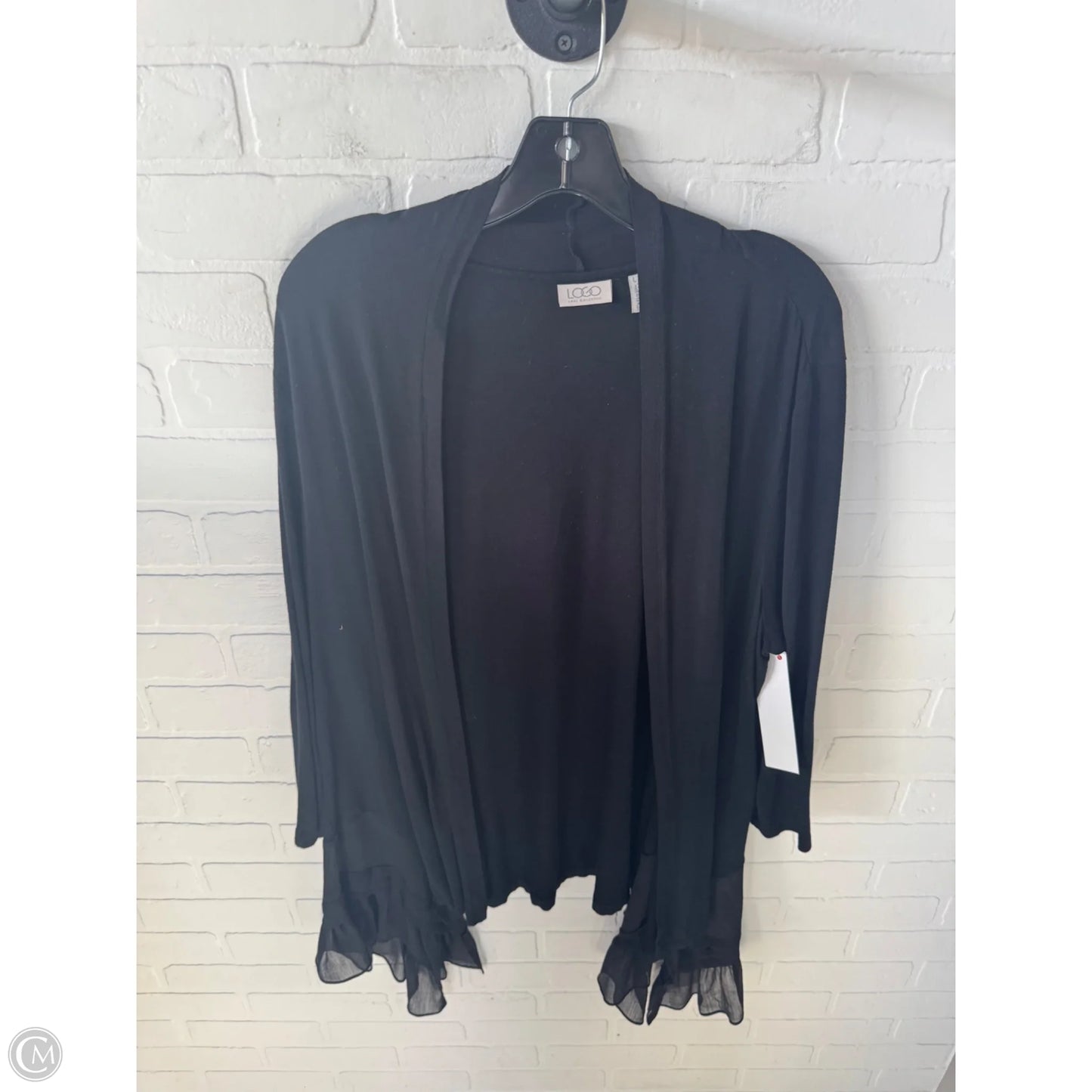 Cardigan By Logo In Black, Size: L