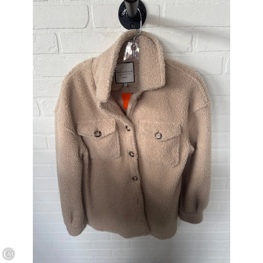 Jacket Shirt By Bagatelle In Tan, Size: Xs