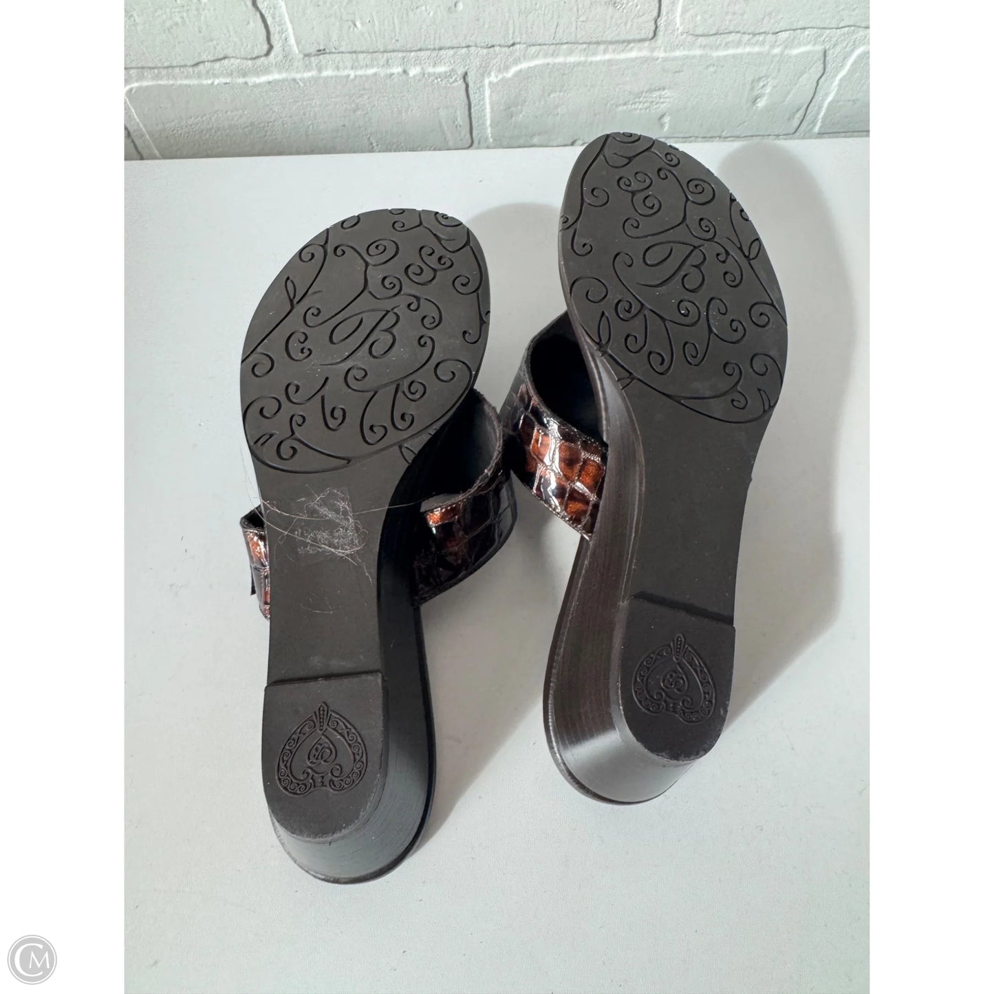 Sandals Flip Flops By Brighton In Brown, Size: 8.5