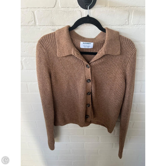 Sweater Cardigan By Old Navy In Brown, Size: M