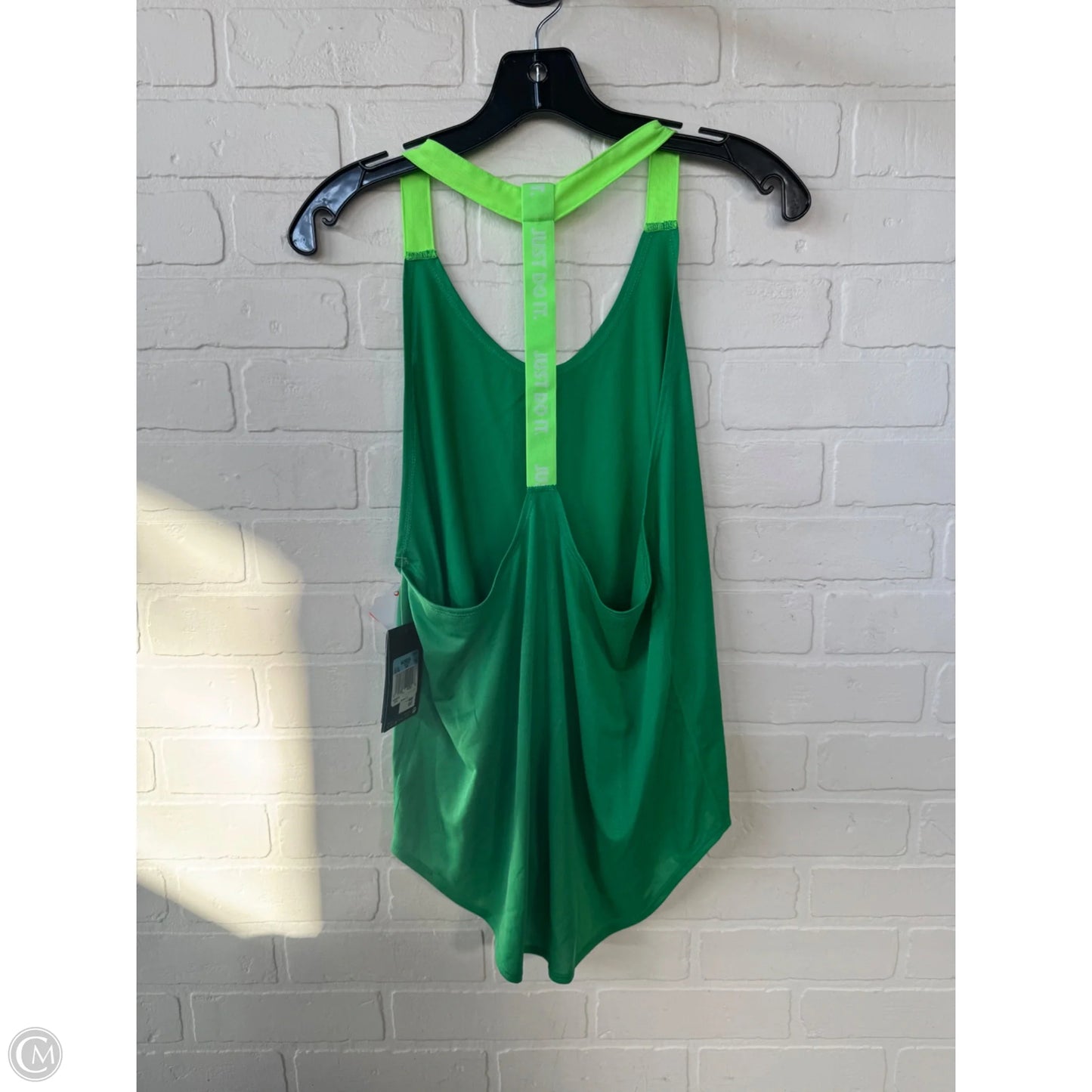 Athletic Tank Top By Nike In Green, Size: M