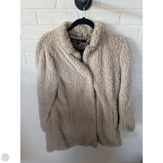Coat Faux Fur & Sherpa By Kenneth Cole In Tan, Size: L