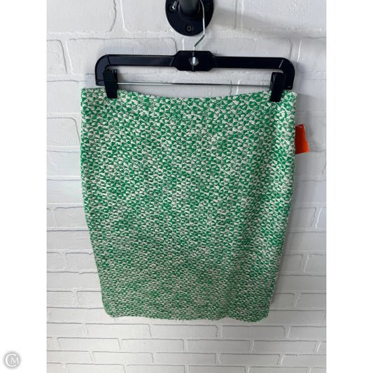 Skirt Mini & Short By J. Crew In Green & Tan, Size: 6