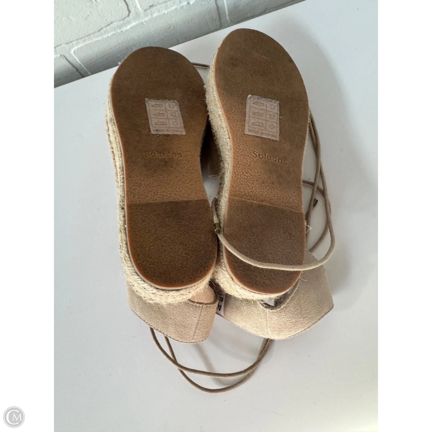 Sandals Flats By Soludos In Tan, Size: 8