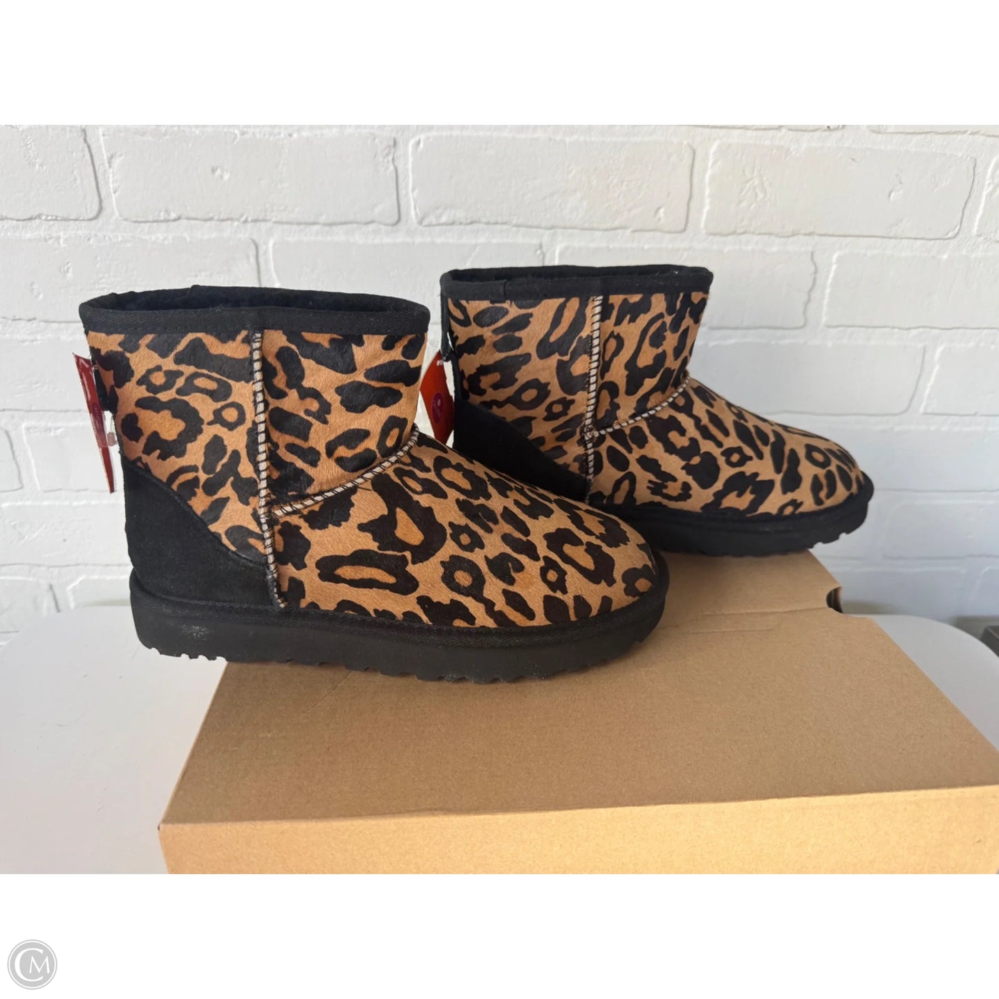 Boots Designer By Ugg In Animal Print, Size: 7