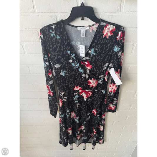 Dress Casual Midi By White House Black Market In Black & Grey, Size: S