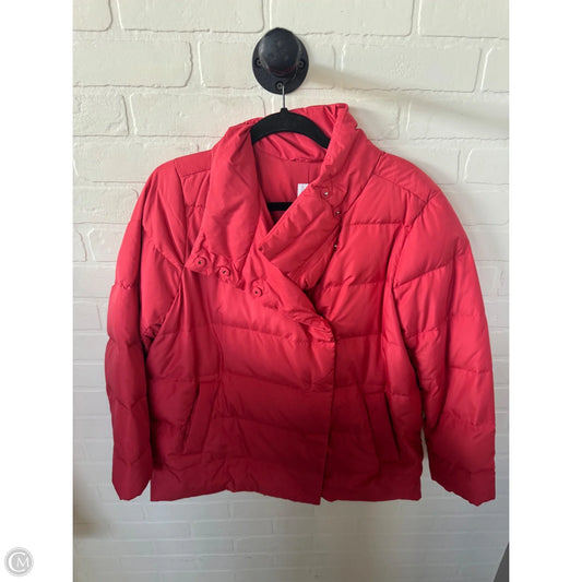 Coat Puffer & Quilted By J. Jill In Red, Size: Mp