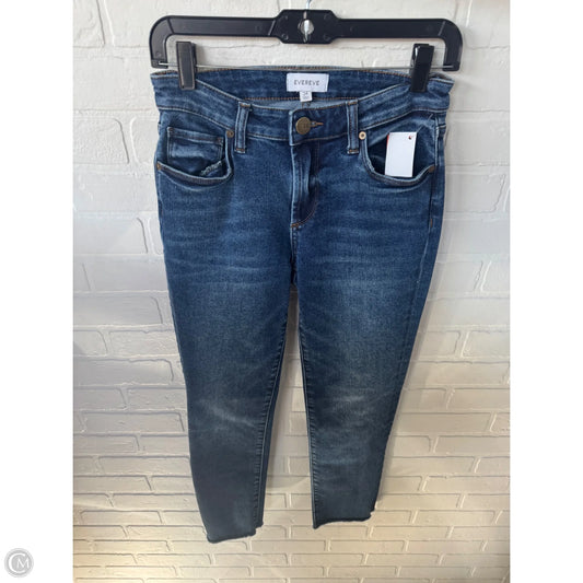 Jeans Straight By Evereve In Blue Denim, Size: 0