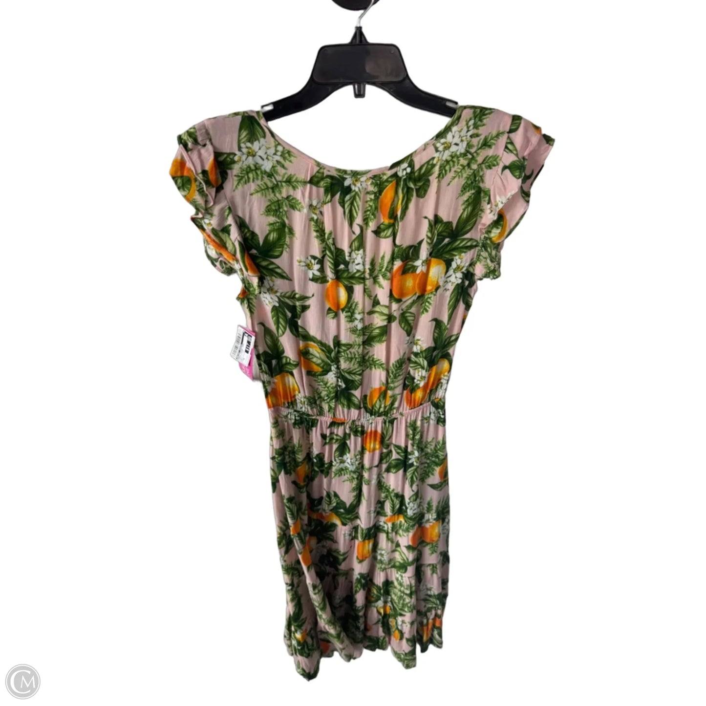 Dress Casual Midi By Betsey Johnson In Green & Pink, Size: M