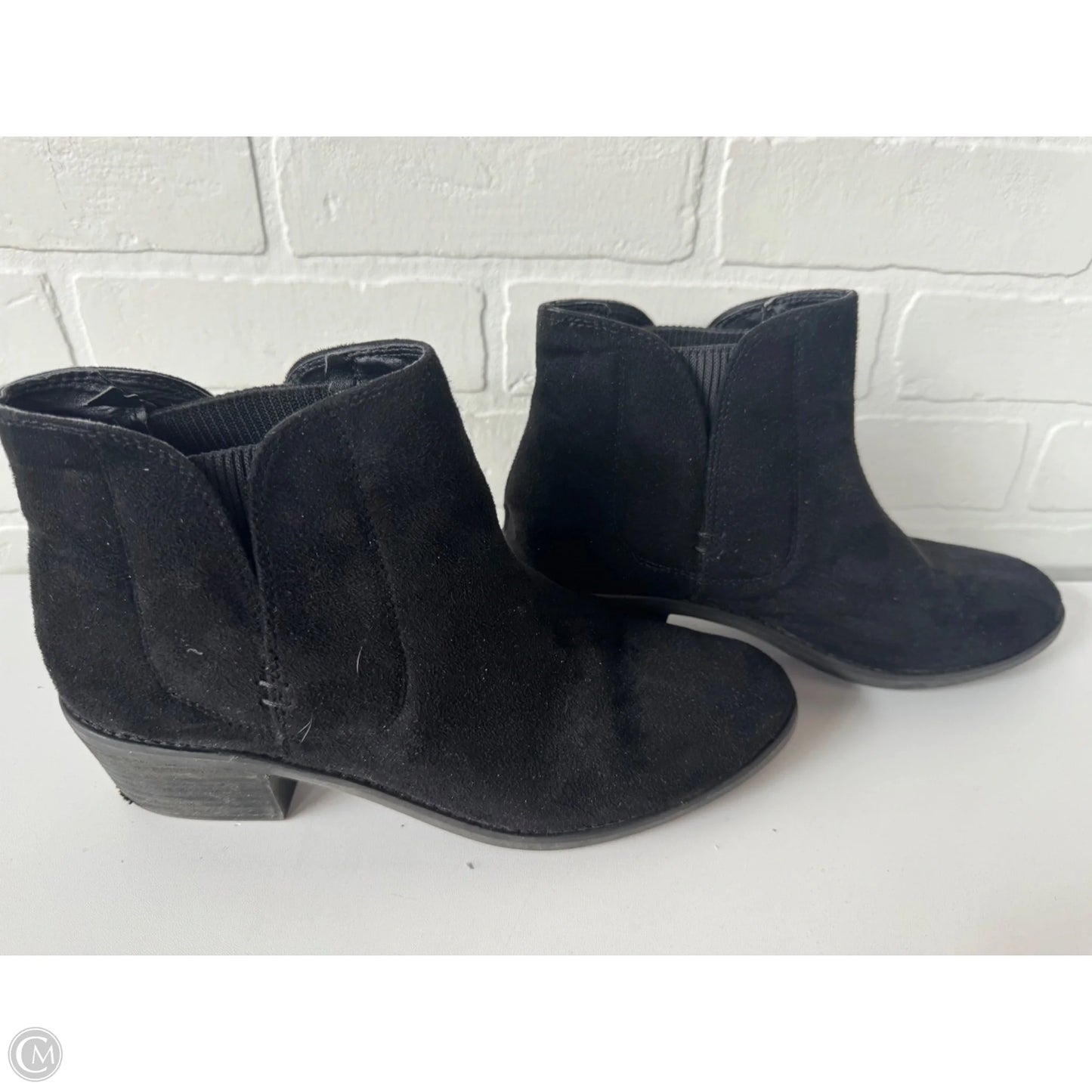Boots Ankle Heels By Bass In Black, Size: 9