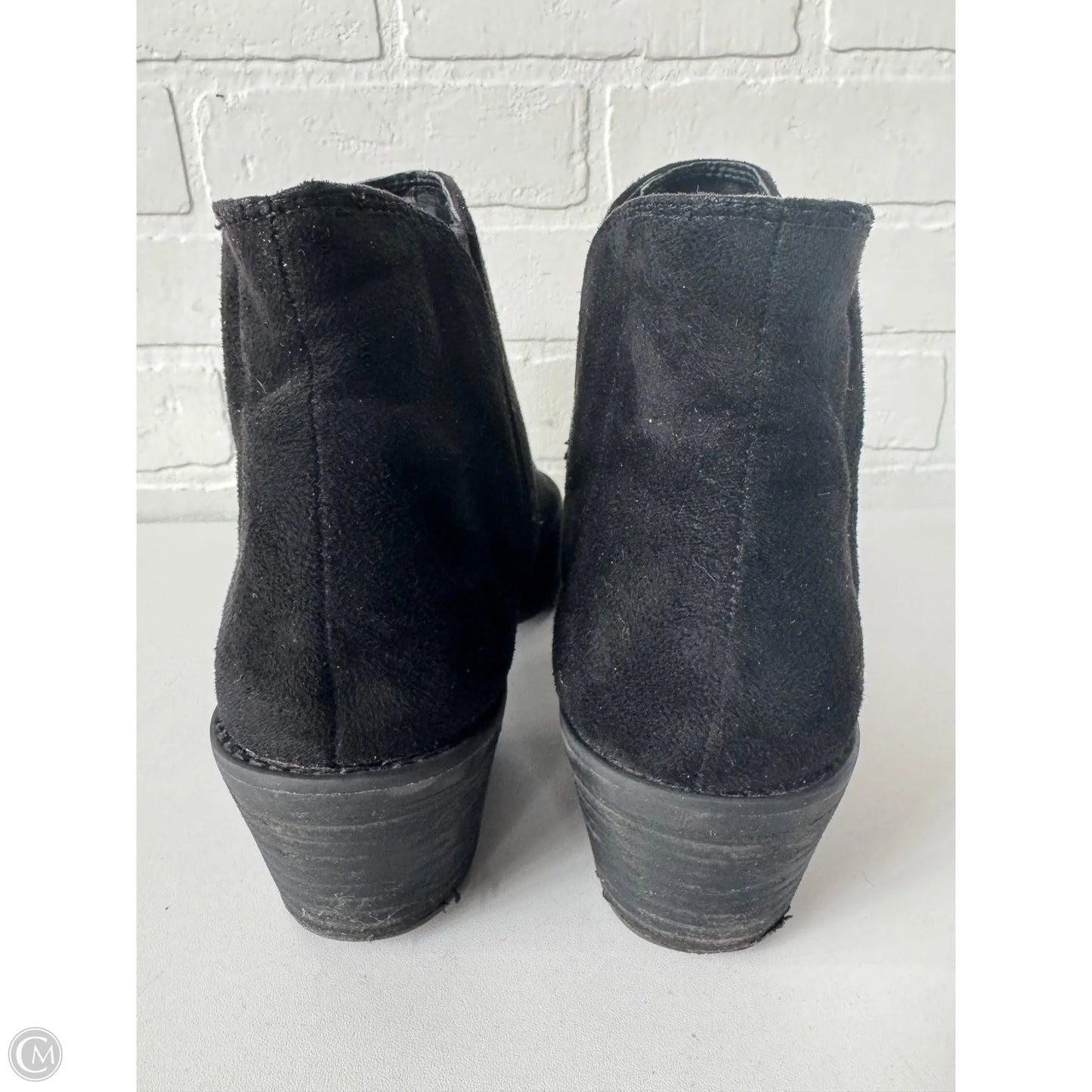 Boots Ankle Heels By Bass In Black, Size: 9