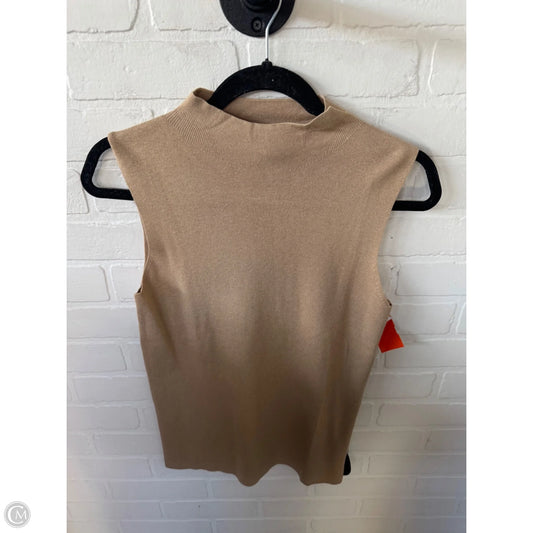 Vest Sweater By Ann Taylor In Tan, Size: M