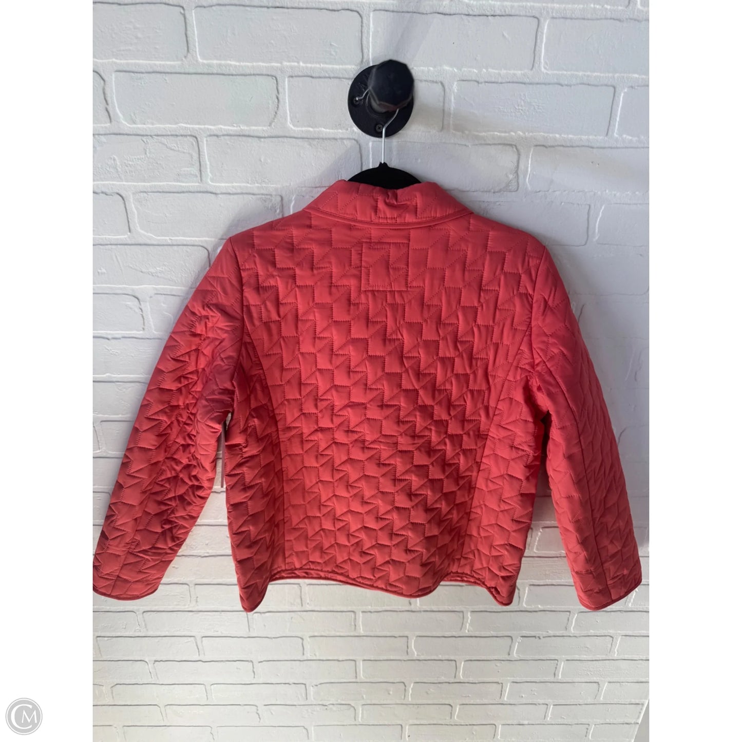 Jacket Puffer & Quilted By Talbots In Orange, Size: M