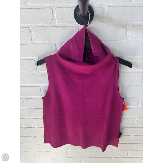 Vest Sweater By Talbots In Purple, Size: S