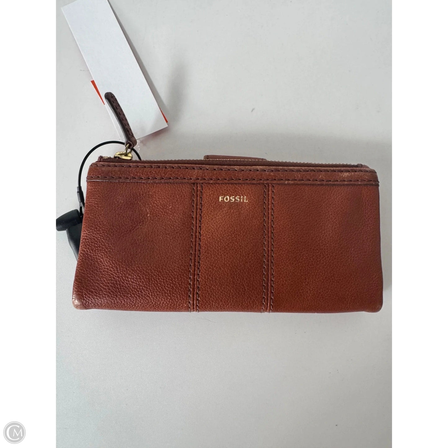 Wallet Leather By Fossil, Size: Large