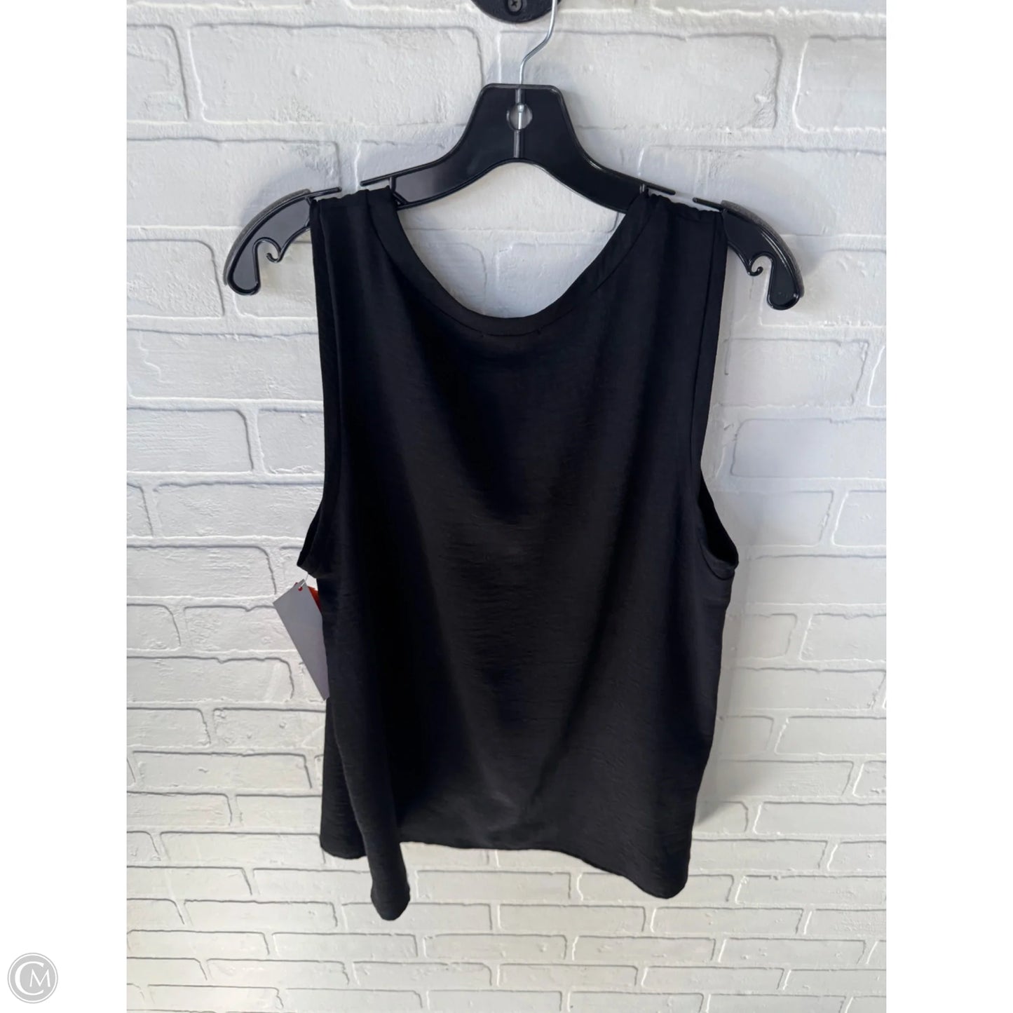 Top Sleeveless Basic By Cotton Bleu In Black, Size: L