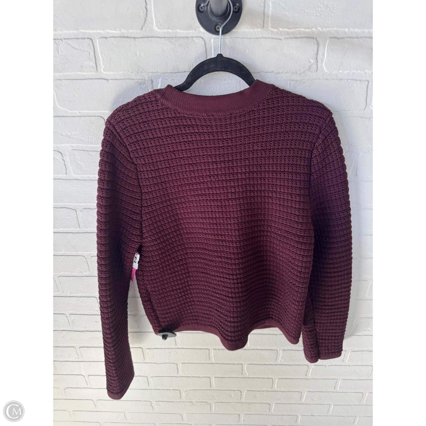 Sweater Cardigan By Talbots In Purple, Size: L