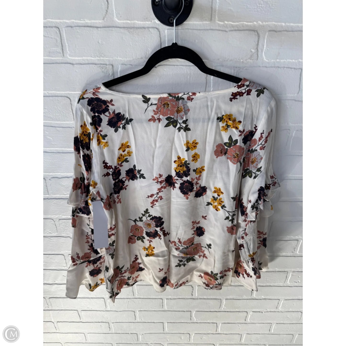 Top 3/4 Sleeve By Sanctuary In Cream & Tan, Size: S