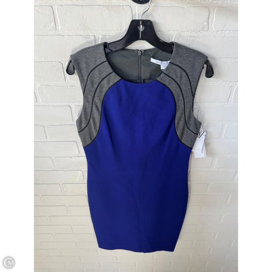 Dress Designer By Diane Von Furstenberg In Blue & Grey, Size: M